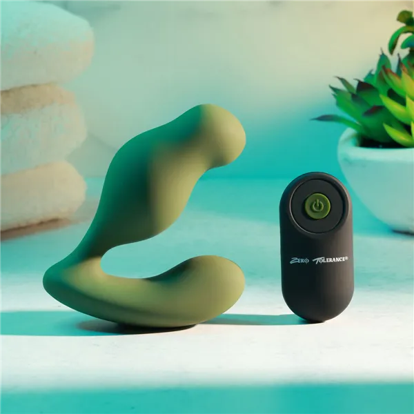 Cassini Anal Vibrator Black Zero Tolerance Green