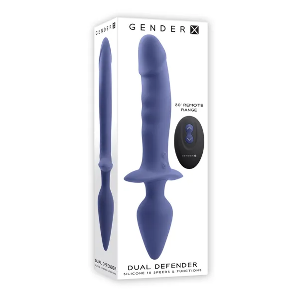 Cassini Anal Vibrator Black Gender X Dual Defender Purple