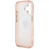Guess IML Metal Glitter 4G Circle Triangle MagSafe - Case for iPhone 16 (pink)