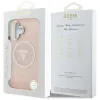Guess IML Metal Glitter 4G Circle Triangle MagSafe - Case for iPhone 16 (pink)