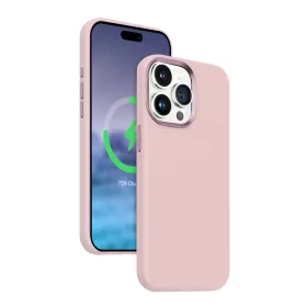 Crong Color Cover LUX Magnetic - iPhone 15 Pro MagSafe Case (Pink)