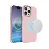 Crong Color Cover LUX Magnetic - iPhone 15 Pro MagSafe Case (Pink)
