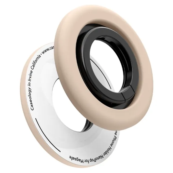 Spigen Nano Pop MagSafe Phone Ring - Finger holder with stand function (Coconut Beige)