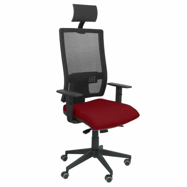 Office Chair with Headrest Horna bali Piqueras y Crespo BALI933 Red Maroon