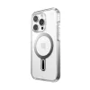 Speck Presidio Perfect-Clear ClickLock & Magsafe - iPhone 15 Pro Case (Clear / Chrome Finish / Serene Silver)