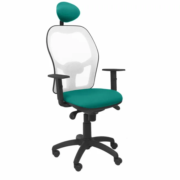 Office Chair with Headrest Jorquera Piqueras y Crespo BALI39C Turquoise