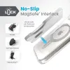 Speck Presidio Perfect-Clear ClickLock & MagSafe - iPhone 17e / 16e / 15 / 14 / 13 Case (Clear / Chrome Finish / Serene Silver)
