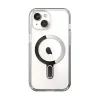 Speck Presidio Perfect-Clear ClickLock & MagSafe - iPhone 17e / 16e / 15 / 14 / 13 Case (Clear / Chrome Finish / Serene Silver)