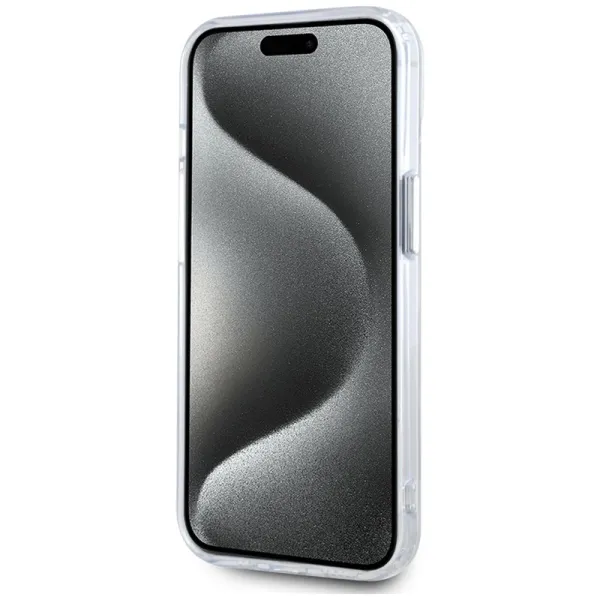 Karl Lagerfeld IML Metal Karl Head MagSafe - Case for iPhone 15 Plus (white)