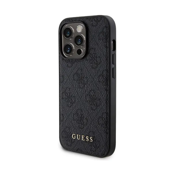 Guess Bundle Pack MagSafe 4G Metal Gold Logo - Case set + Power Bank 5000mAh MagSafe iPhone 14 Pro Max (black)