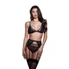 Underwear Set Baci Lingerie Black S/M 3 Pieces