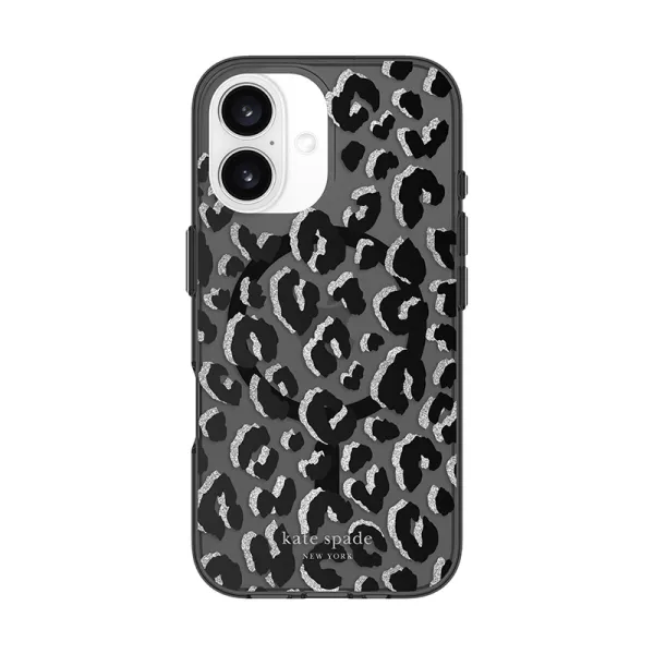 Kate Spade New York Protective MagSafe - Case for iPhone 16 (City Leopard)