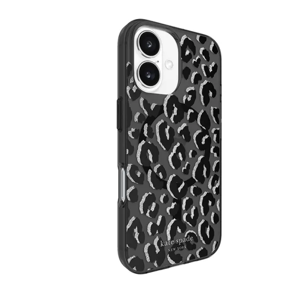 Kate Spade New York Protective MagSafe - Case for iPhone 16 (City Leopard)