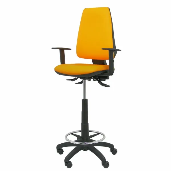 Stool Elche S Piqueras y Crespo localization-B07VDM34BS Orange PVC