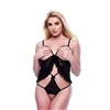 Leotard Baci Lingerie Peek-a-boo Black M/L