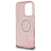 Guess IML Rhinestones MagSafe - Case for iPhone 16 Pro Max (Pink)