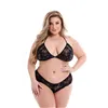 Underwear Set Baci Lingerie Bra & Panty Black (Queen)