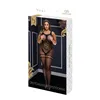 Jaquard Lace Suspender Bodysuit Queen Size Baci Lingerie 00186