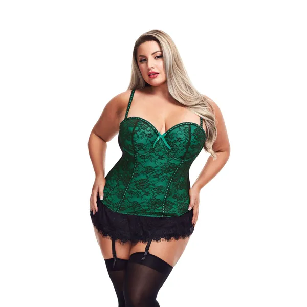 Corset Baci Lingerie Green (3XL/4XL)