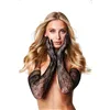 Gloves Baci Lingerie Flower Lace Opera Black