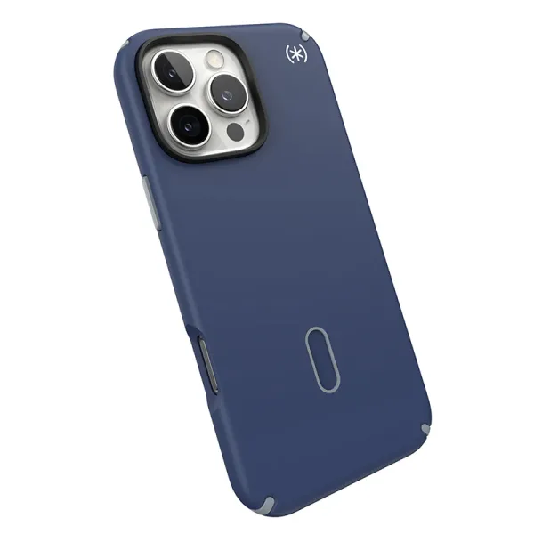 Speck Presidio2 Pro ClickLock & MagSafe - iPhone 16 Pro Max Case (Coastal Blue / Dust Gray / White)