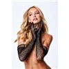 Gloves Baci Lingerie Leopard Lace Opera Black