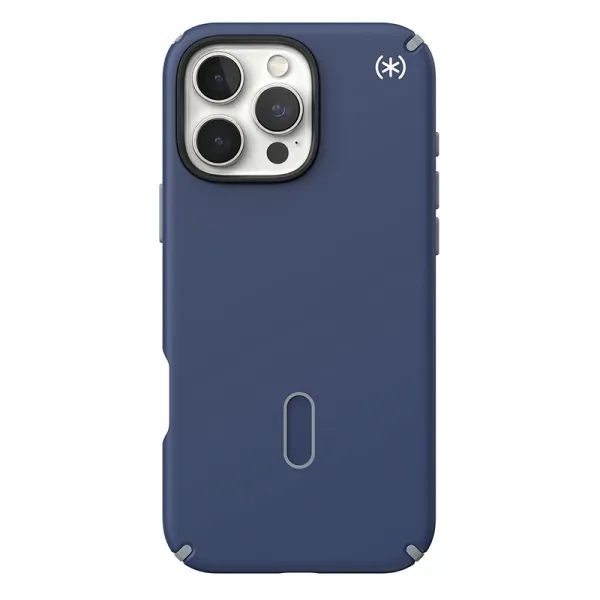 Speck Presidio2 Pro ClickLock & MagSafe - iPhone 16 Pro Max Case (Coastal Blue / Dust Gray / White)