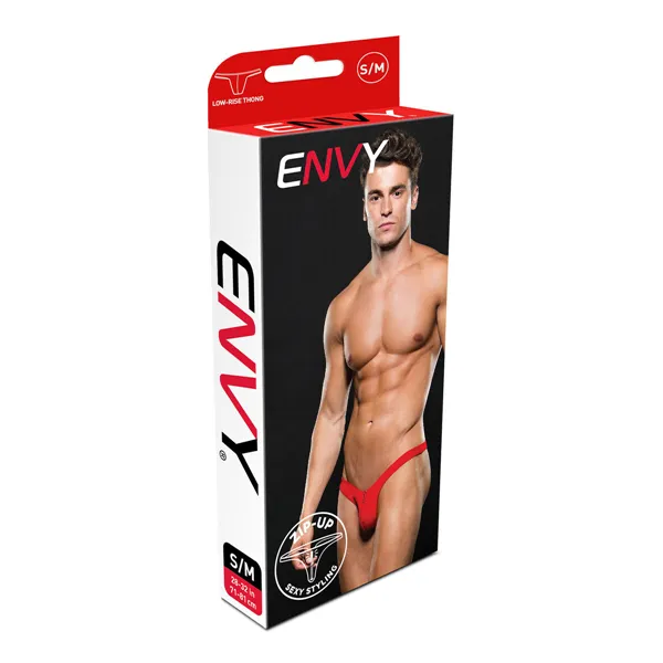 Thong Lowrise Envy Zip Red L/XL