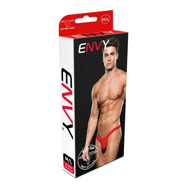 Thong Lowrise Envy Zip Red L/XL