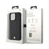 BMW Leather Diamond Pattern - Case for iPhone 15 Pro (Black)