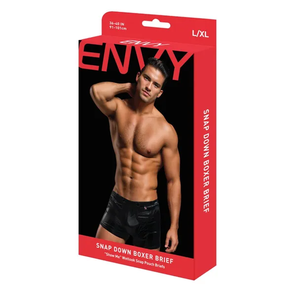 Men's Boxer Shorts Envy Black L/XL