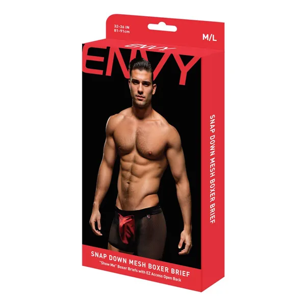 Men's Boxer Shorts Envy Black L/XL