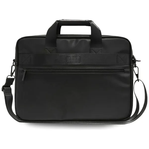 BMW Carbon Pockets & Metal Logo - 16" Notebook Bag (Black)