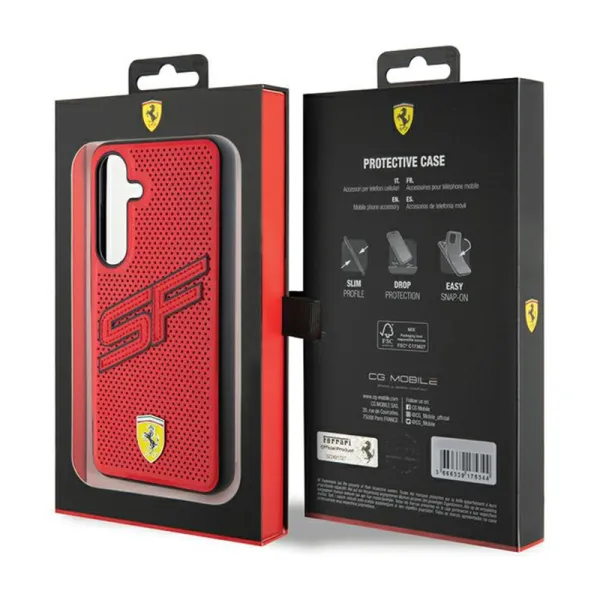 Ferrari Big SF Perforated - Samsung Galaxy S24 Case (Red)