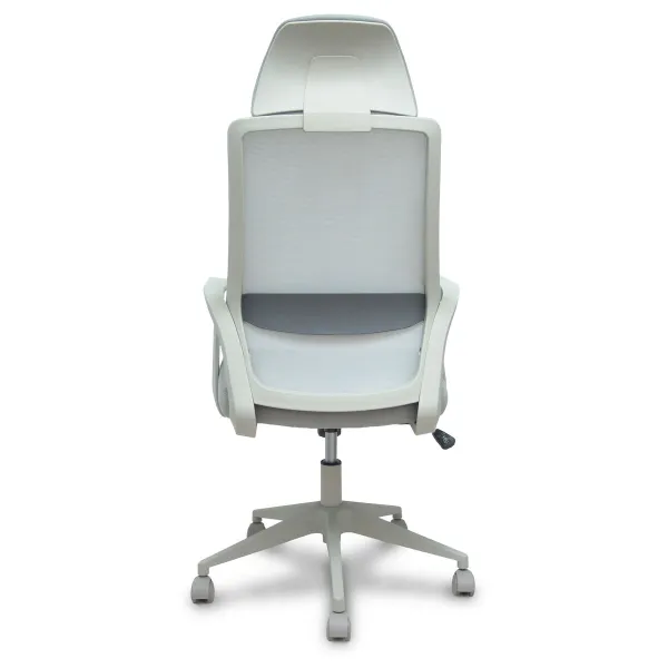 Office Chair with Headrest Foröl 053PGRN Grey
