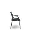 Reception Chair Foröl 4519PTNM840B840 Black 4 Units