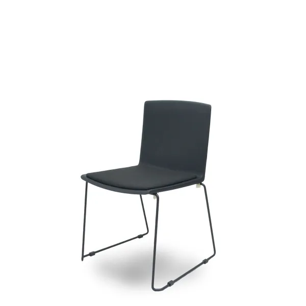 Reception Chair Foröl 5523VN840 Black 5 Units