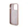 Guess Saffiano MagSafe - Case for iPhone 15 Pro (Pink)