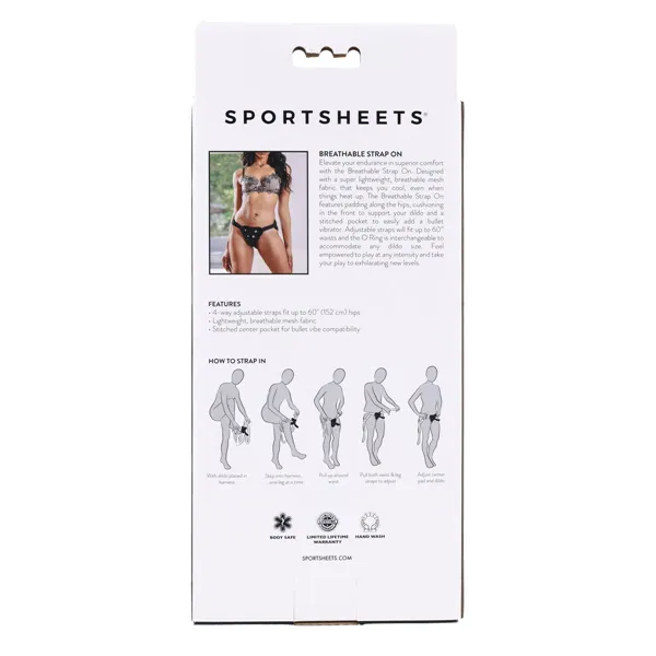 New Comers Strap Sportsheets Black