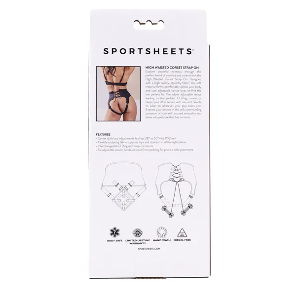 New Comers Strap Sportsheets Black