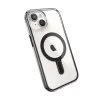 Speck Presidio Perfect-Clear ClickLock & MagSafe - iPhone 17e / 16e / 15 / 14 / 13 Case (Clear / Frosted Black / Slate Gray)