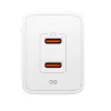 Spigen Essential EE472EU GaN Pro - 2x USB-C 47W Wall Charger (White)