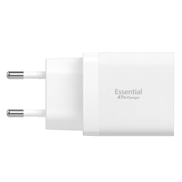 Spigen Essential EE472EU GaN Pro - 2x USB-C 47W Wall Charger (White)