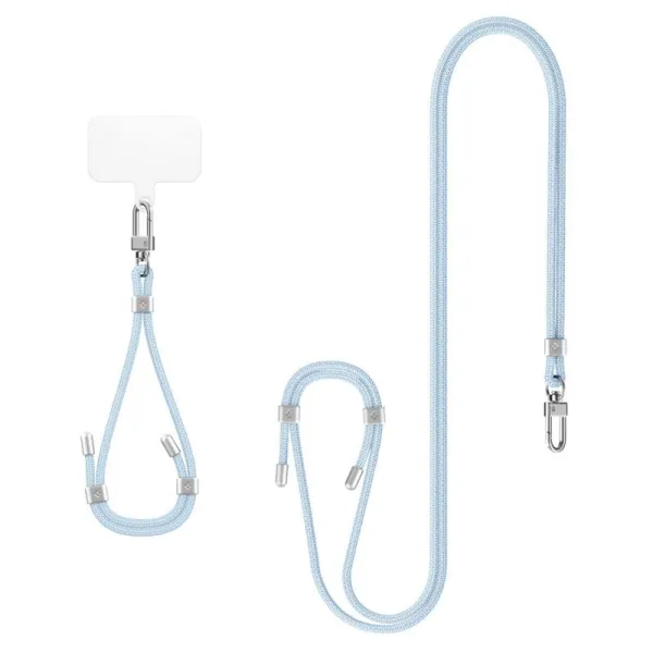 Spigen Universal Strap Set Crossbody & Wrist - Phone Strap for Shoulder & Wrist (Mute Blue)