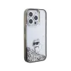 Karl Lagerfeld Liquid Glitter Choupette - iPhone 15 Pro Max Case (Transparent)