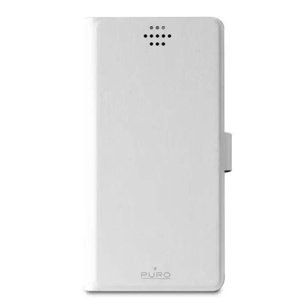 PURO Uniwallet Bi-Color - Universal 360 ° swivel case with card slots, size XXL (white)