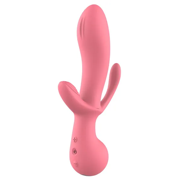 Classic Vibrator Dream Toys Amour Triple Pleasure Pink