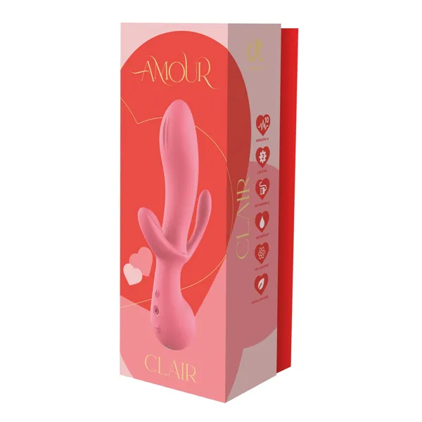 Classic Vibrator Dream Toys Amour Triple Pleasure Pink