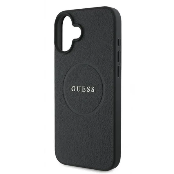 Guess Grained Ring MagSafe - Case iPhone 16 Plus (black)
