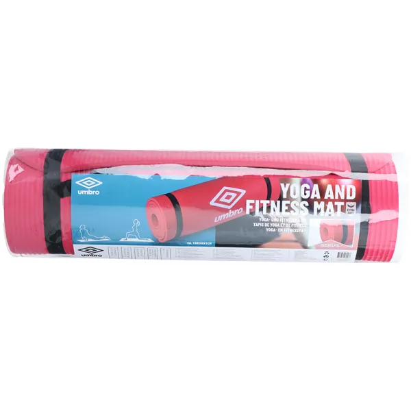 Umbro - Fitness yoga mat with conveyor belt 190x58 cm (red)